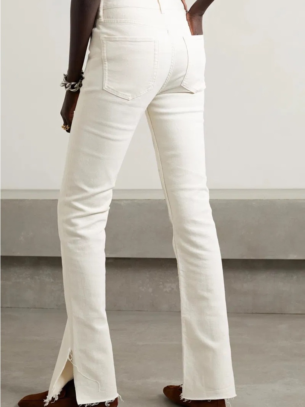 Anine Bing Roxanne Frayed Flared Jeans